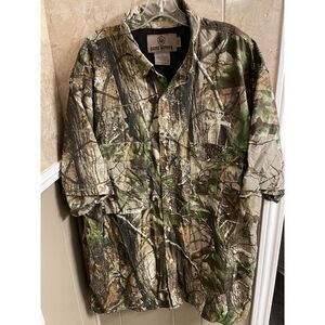 Game Winner Men Hunting Realtree Outdoor Apparel Camouflage‎  T-Shirt Size 2XL
